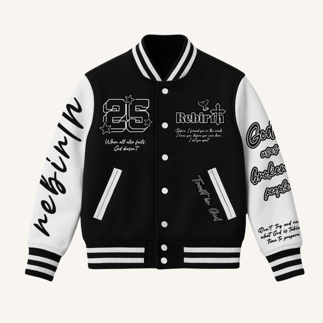 ジャケット・アウター Simply Complicated MEMORIAL VARSITY Make Heaven Crowded Black Varsity Jacket | REBIRTH – Rebirth Clothing