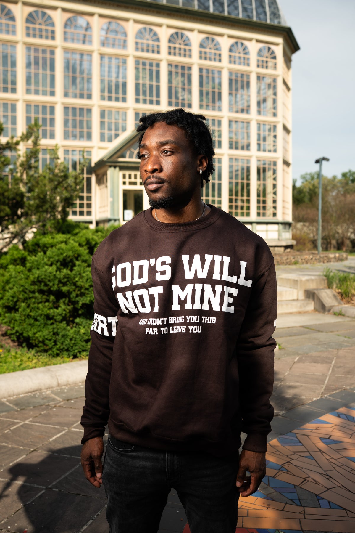 GOD’S WILL NOT MINE CREWNECK