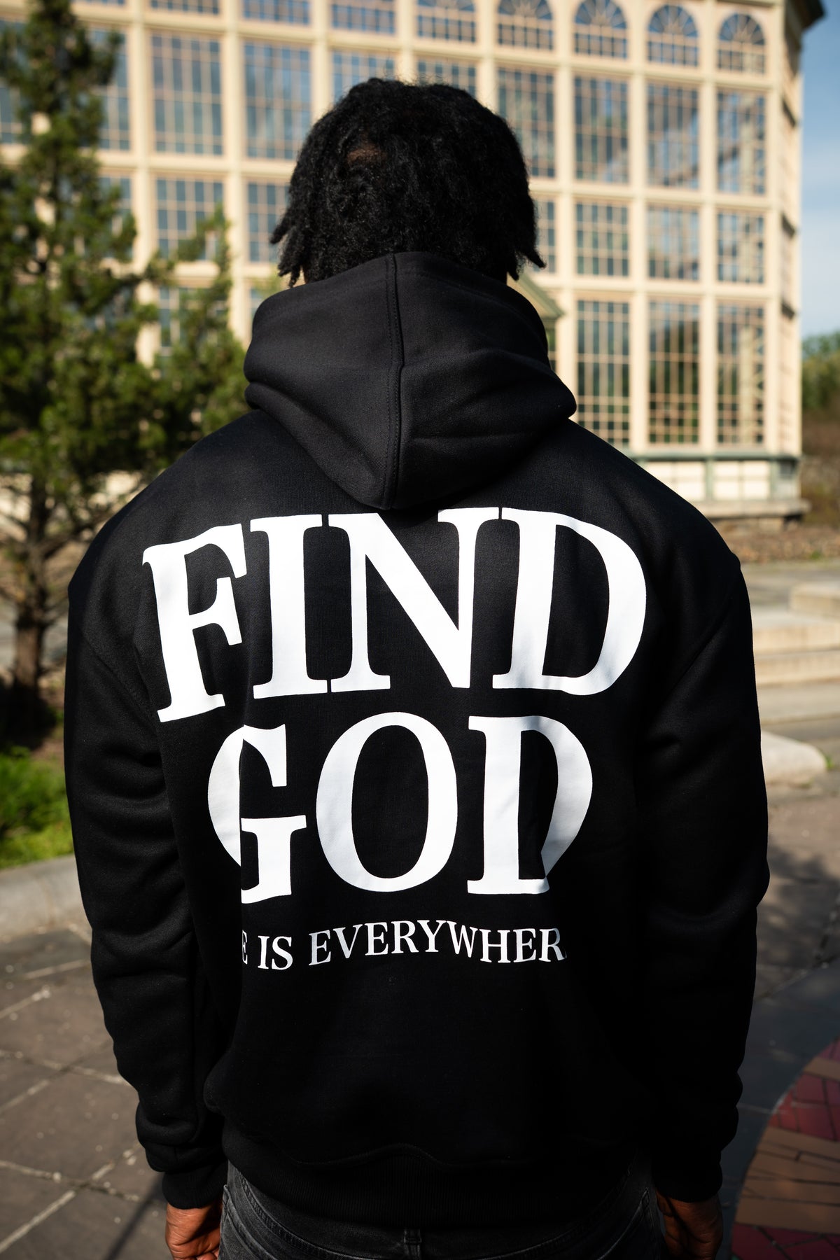Find God Hoodie  Black