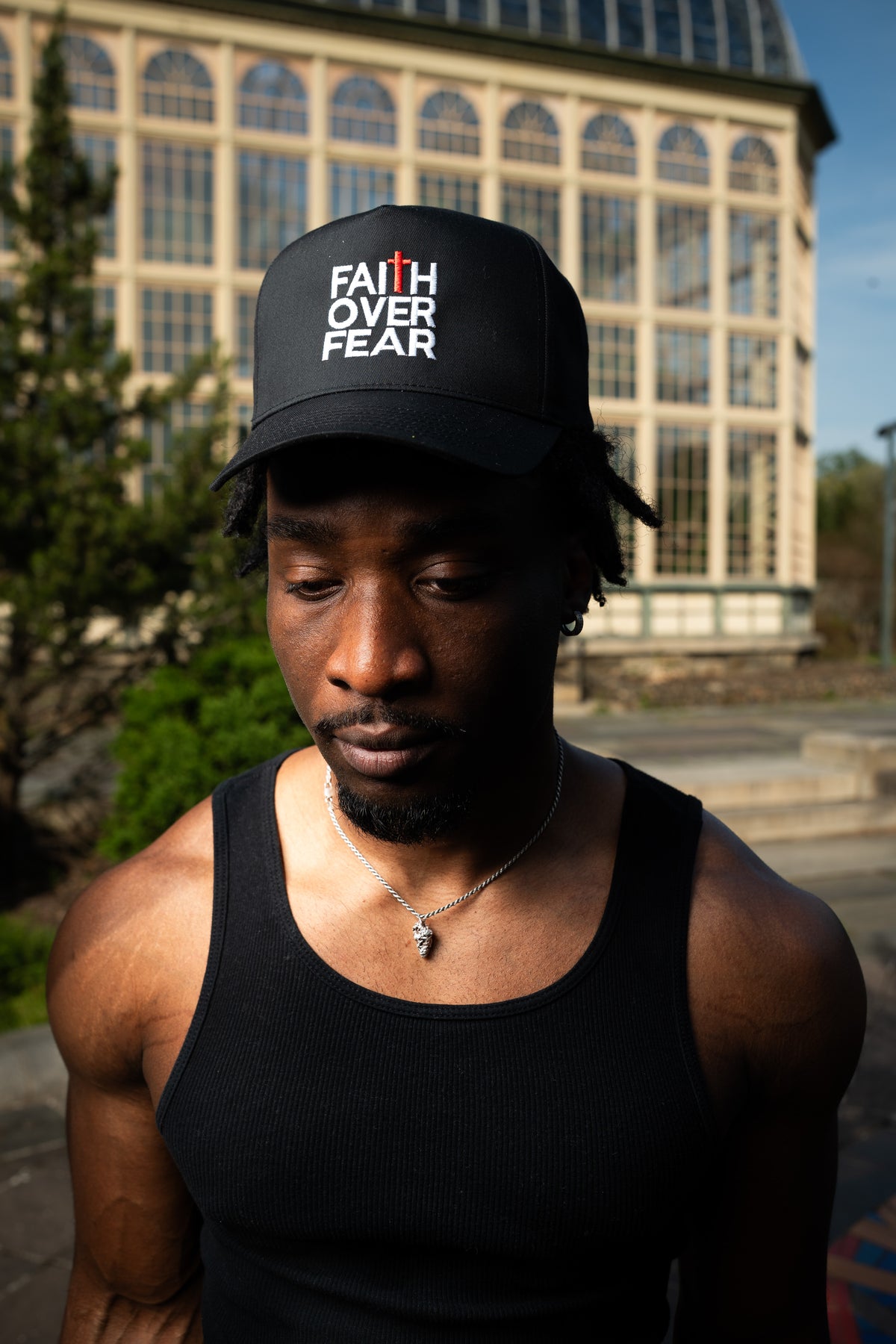 FAITH OVER FEAR TRUCKER HAT