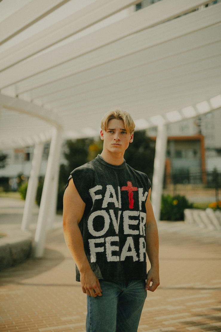 Faith Over Fear Sleeveless Tee
