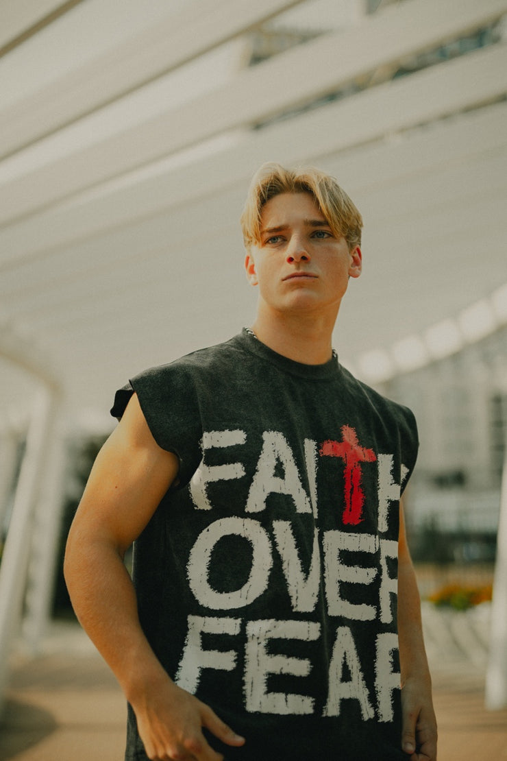 Faith Over Fear Sleeveless Tee