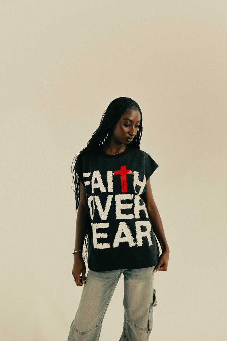 Faith Over Fear Sleeveless Tee