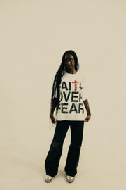 FAITH OVER FEAR WHITE TEE