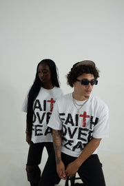FAITH OVER FEAR WHITE TEE
