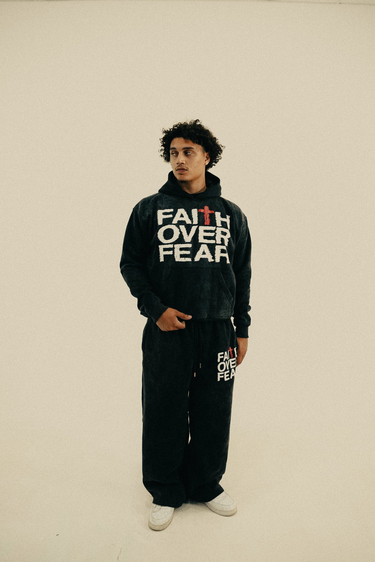 Faith Over Fear baggy sweat pants