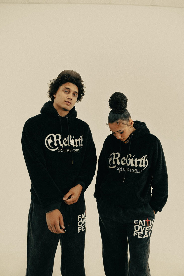 REBIRTH Golden Child Sherpa Hoodie