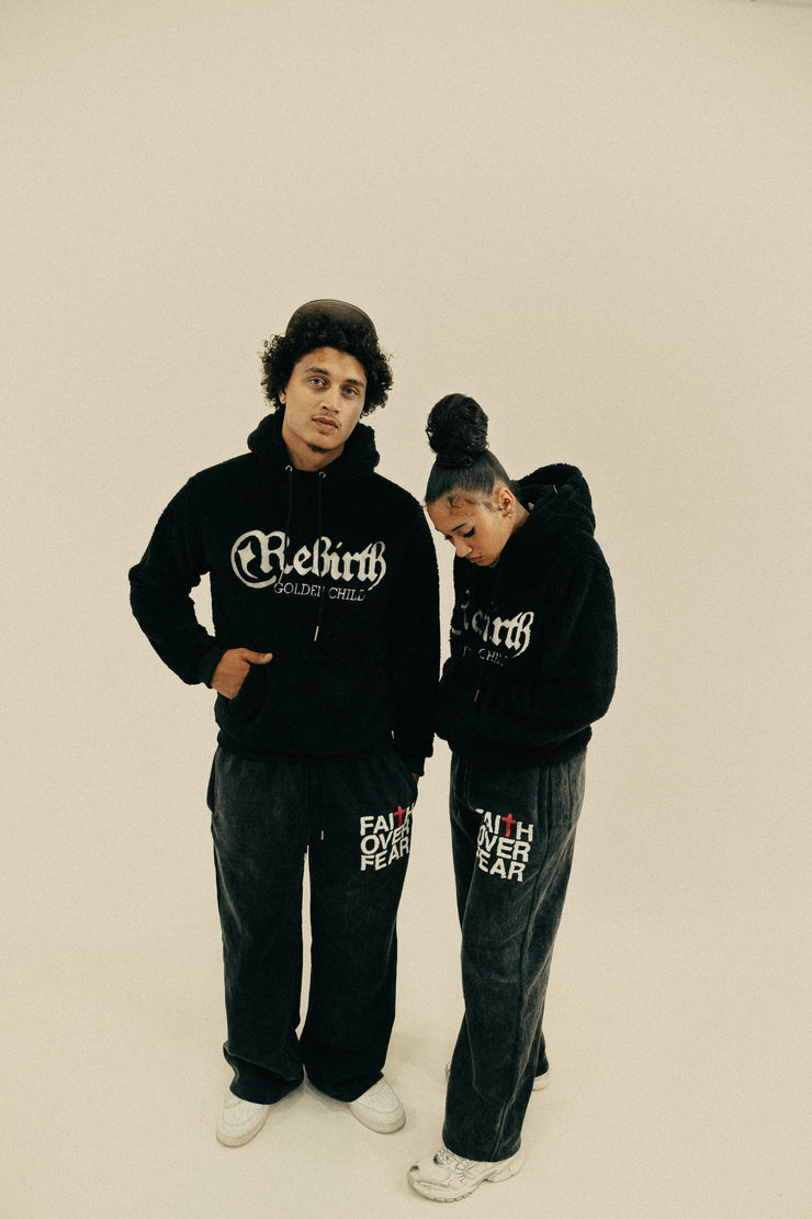 REBIRTH Golden Child Sherpa Hoodie
