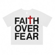 FAITH OVER FEAR WHITE TEE