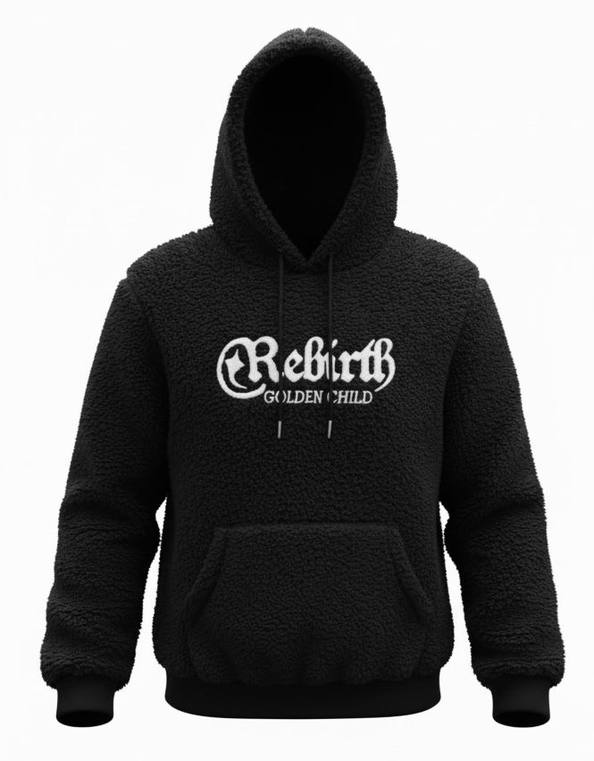 REBIRTH Golden Child Sherpa Hoodie