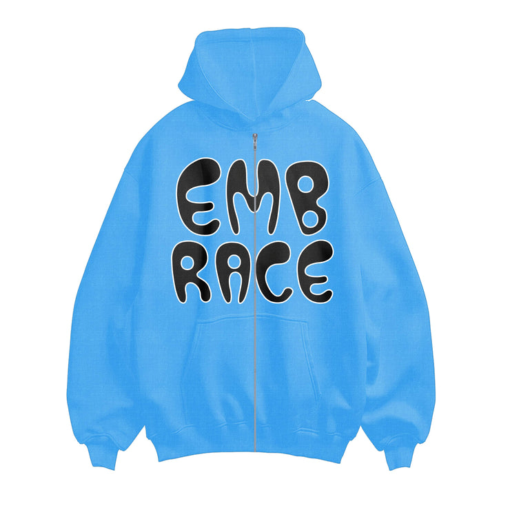 Embrace Your Rebirth Blue Zip up