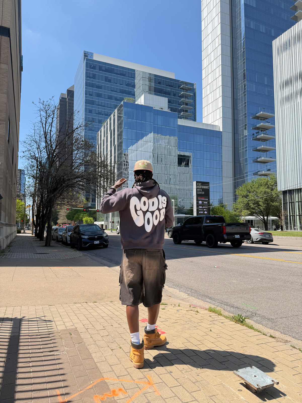 God Is Good Hoodie  Smoke Grey