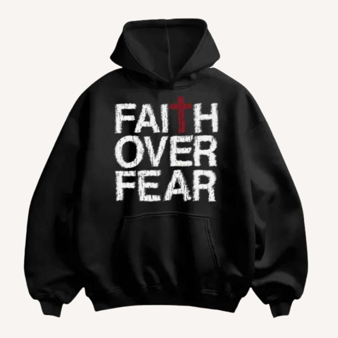 Faith Over Fear Christian hoodie by REBIRTH